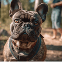 Photo bouledogue français bringé des bouledogue d'Aquitaine